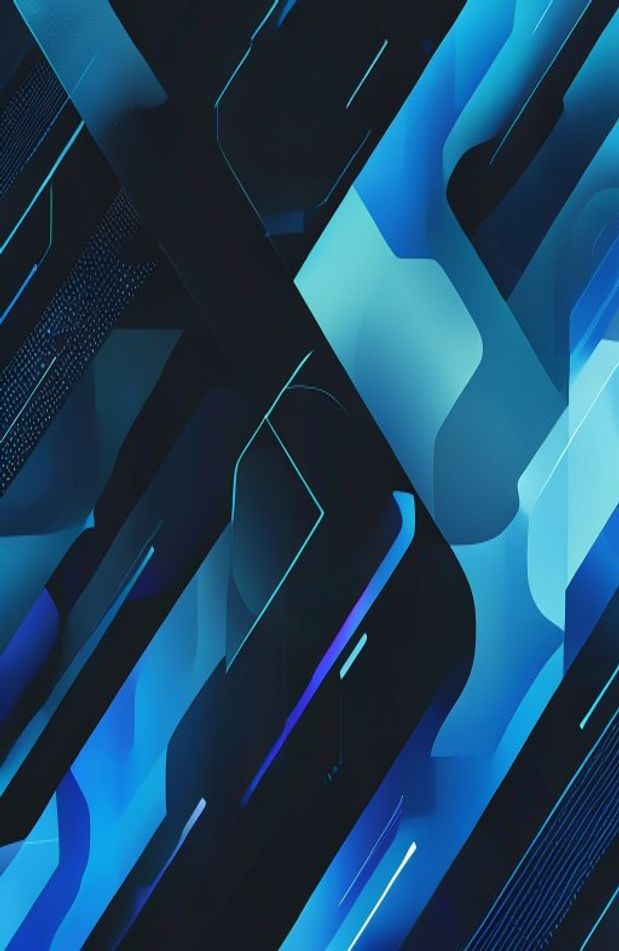 Black And Blue Tech Wallpaper