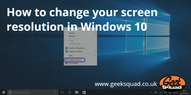 How to change your screen resolution in Windows 10 Geek Squad