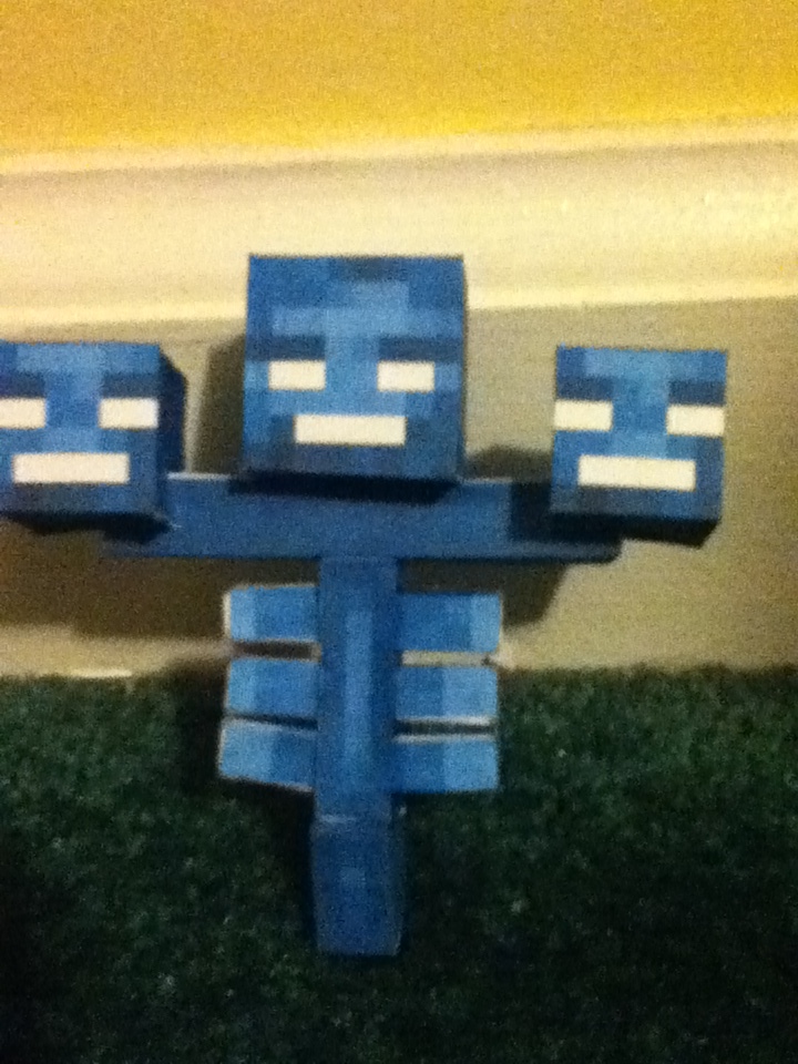 Minecraft Papercraft Wither Boss By Imabanana3001 On