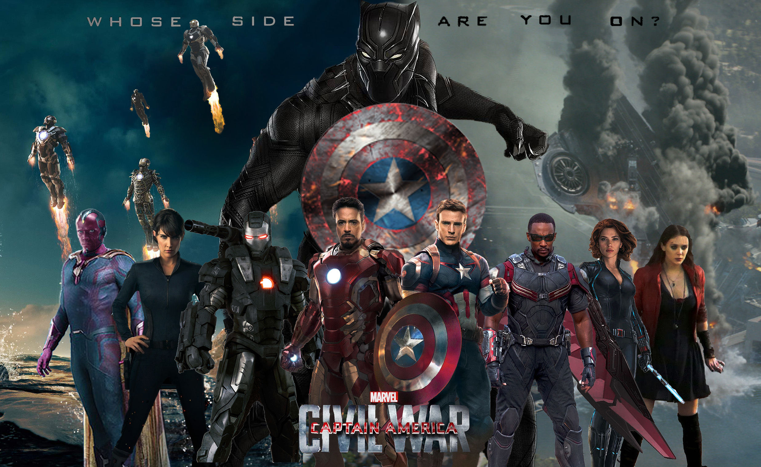 Captain America Civil War Poster Wallpaper