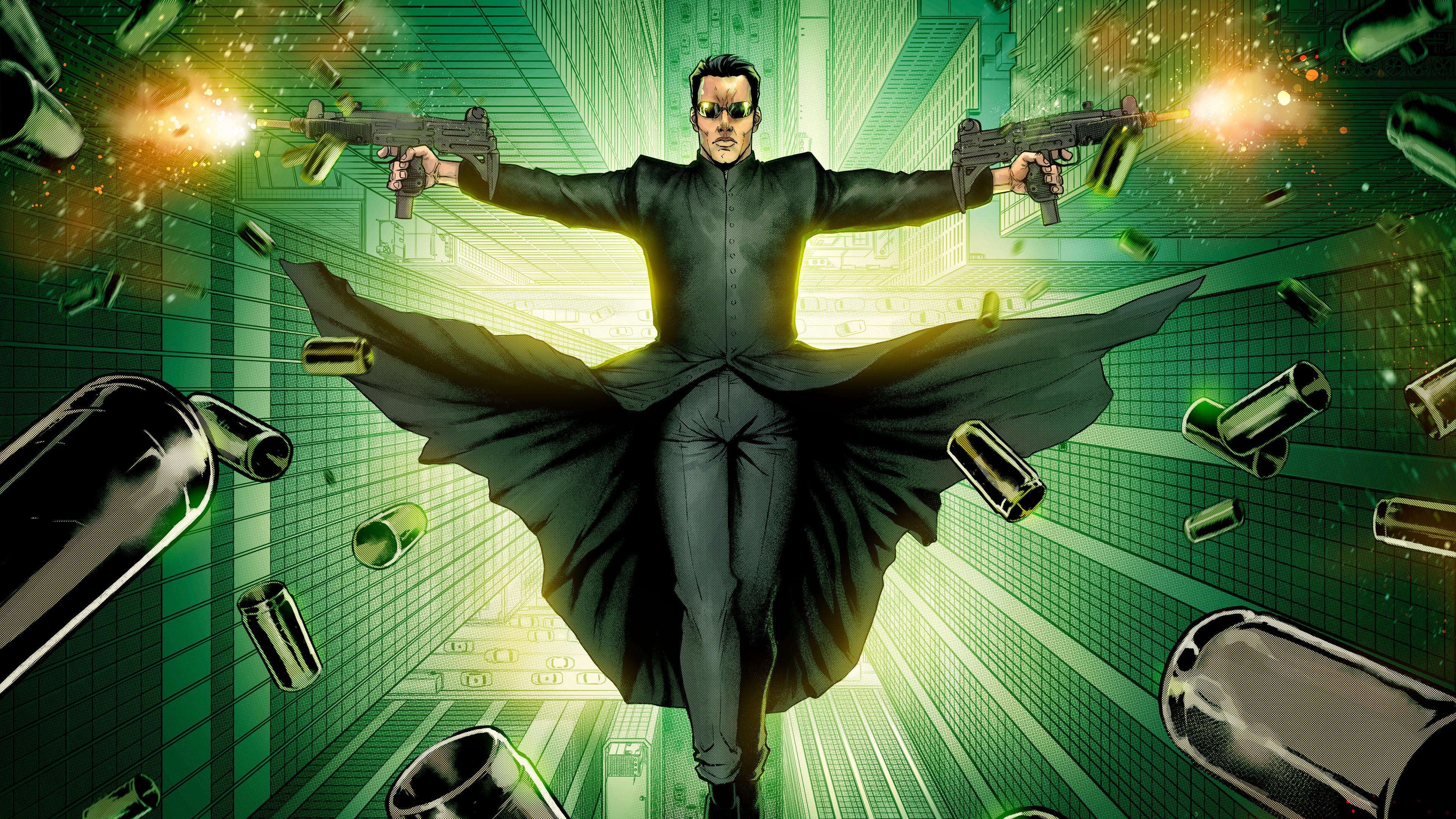 4k Neo The Matrix Wallpaper Background Image