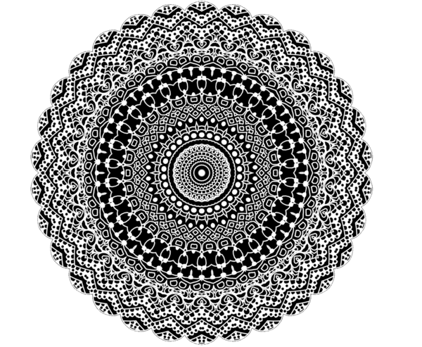Mandala Wallpaper Black and White - WallpaperSafari