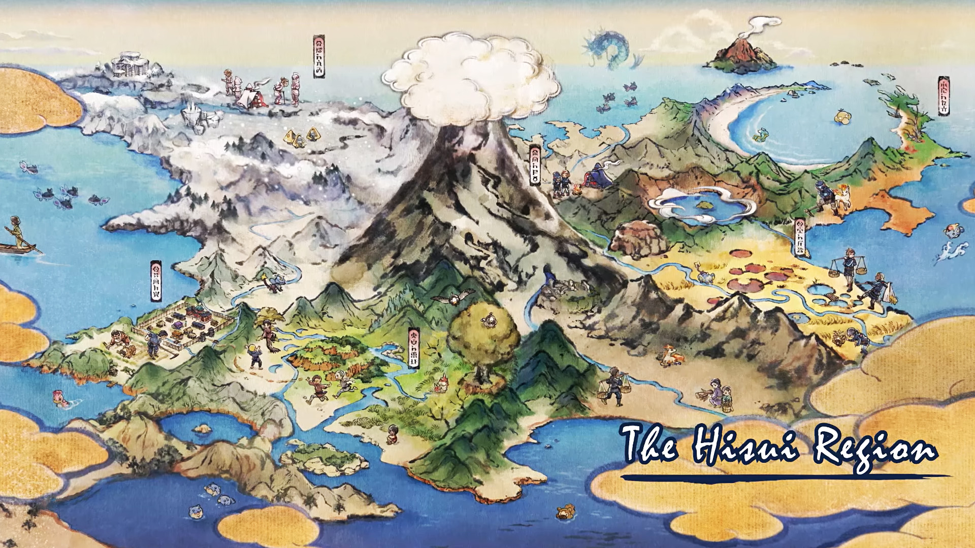 Download Pokemon Legends Arceus Seashore Wallpaper  Wallpaperscom