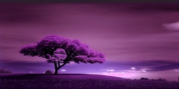 Purple Tree Wallpaper iPhone