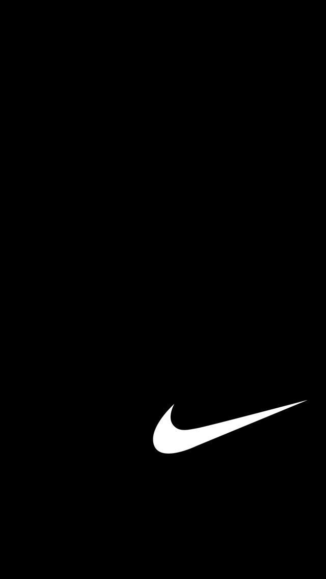 black nike logo