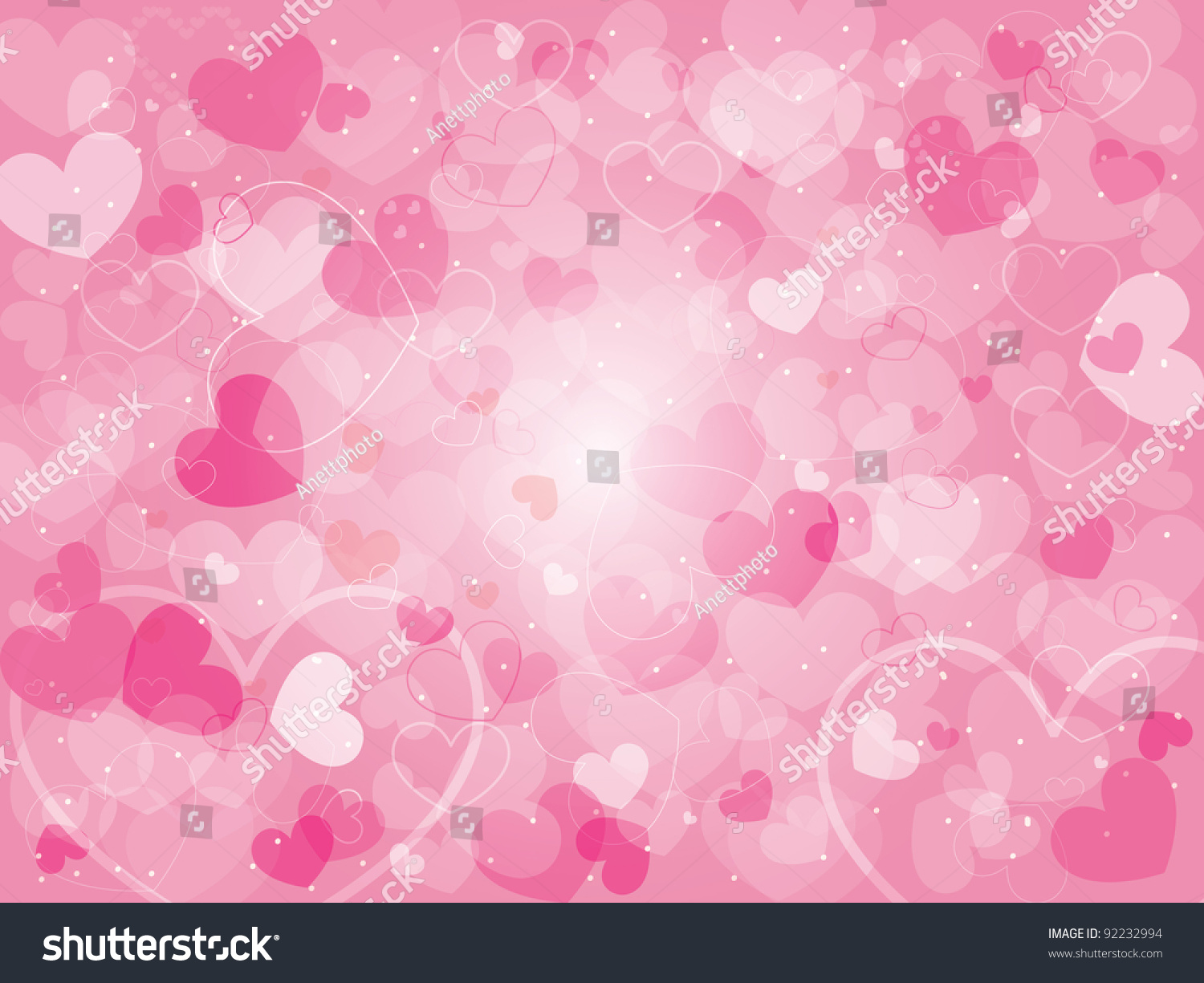 Valentine S Day Background With Hearts Stock Vector