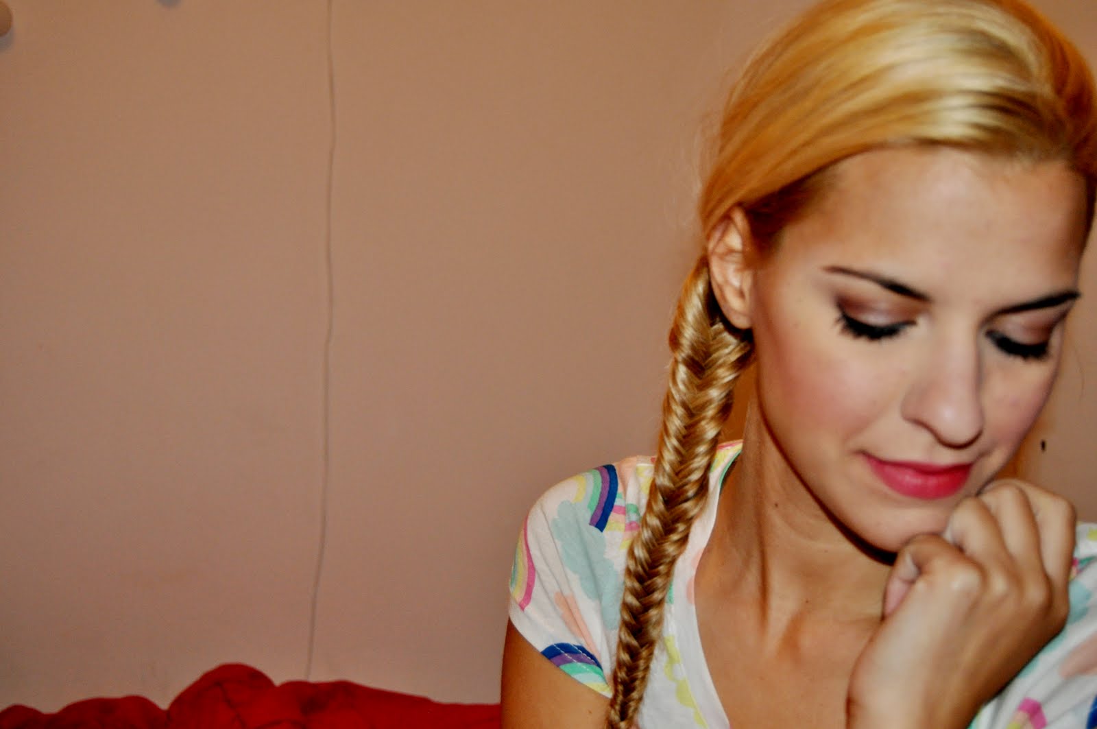 Fishtail Braid Hairstyle Wallpaper Blondelacquer