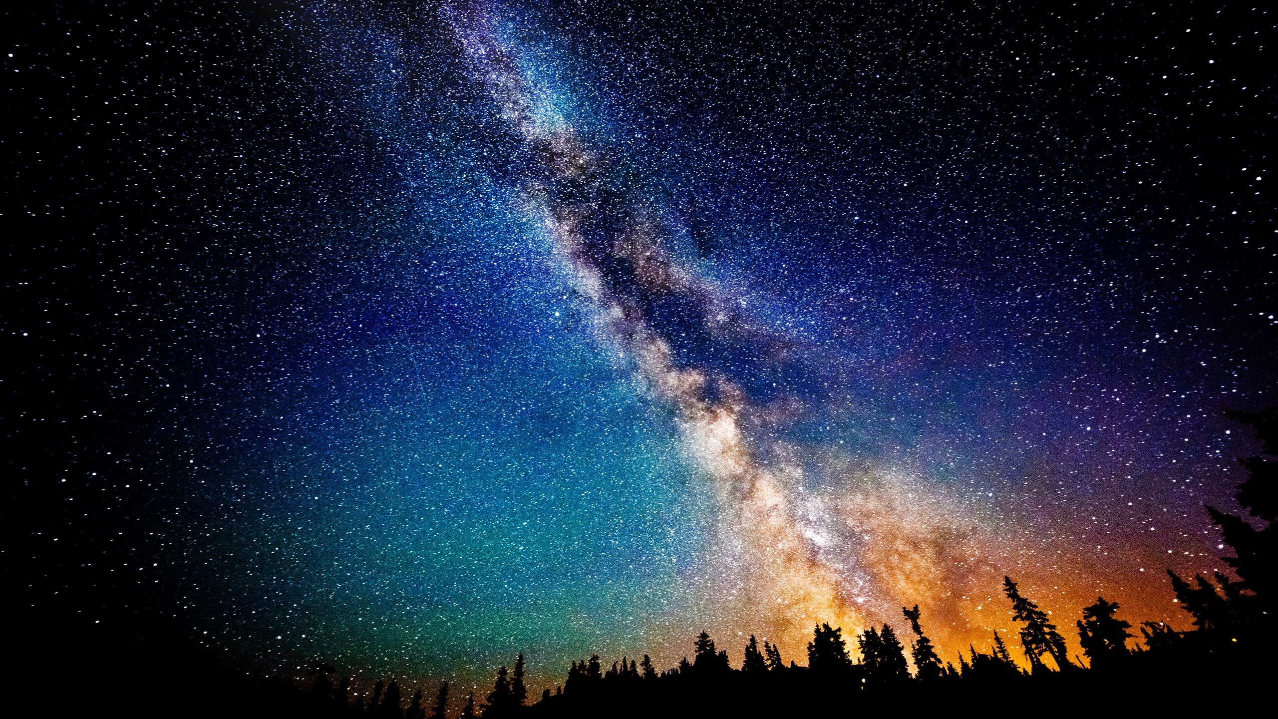 The Milky Way At Night Desktop Pc And Mac Wallpaper