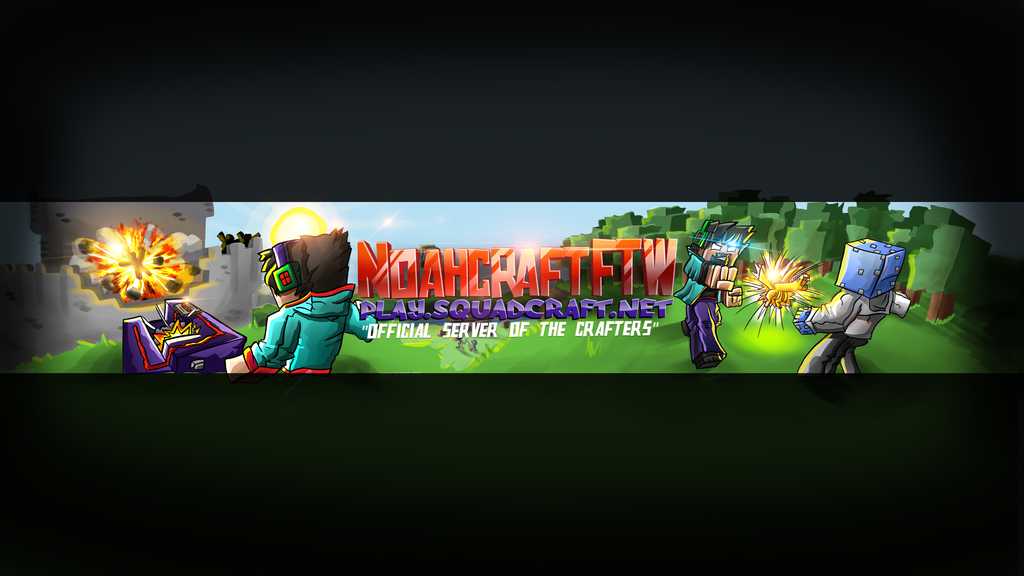 Free download NoahcraftFTW Minecraft Youtube Banner by FinsGraphics on [ 1024x576] for your Desktop, Mobile & Tablet | Explore 46+ Minecraft YouTube  Wallpaper Creator | Youtube Wallpapers, Minecraft Wallpapers for YouTube,  Minecraft Wallpaper Creator