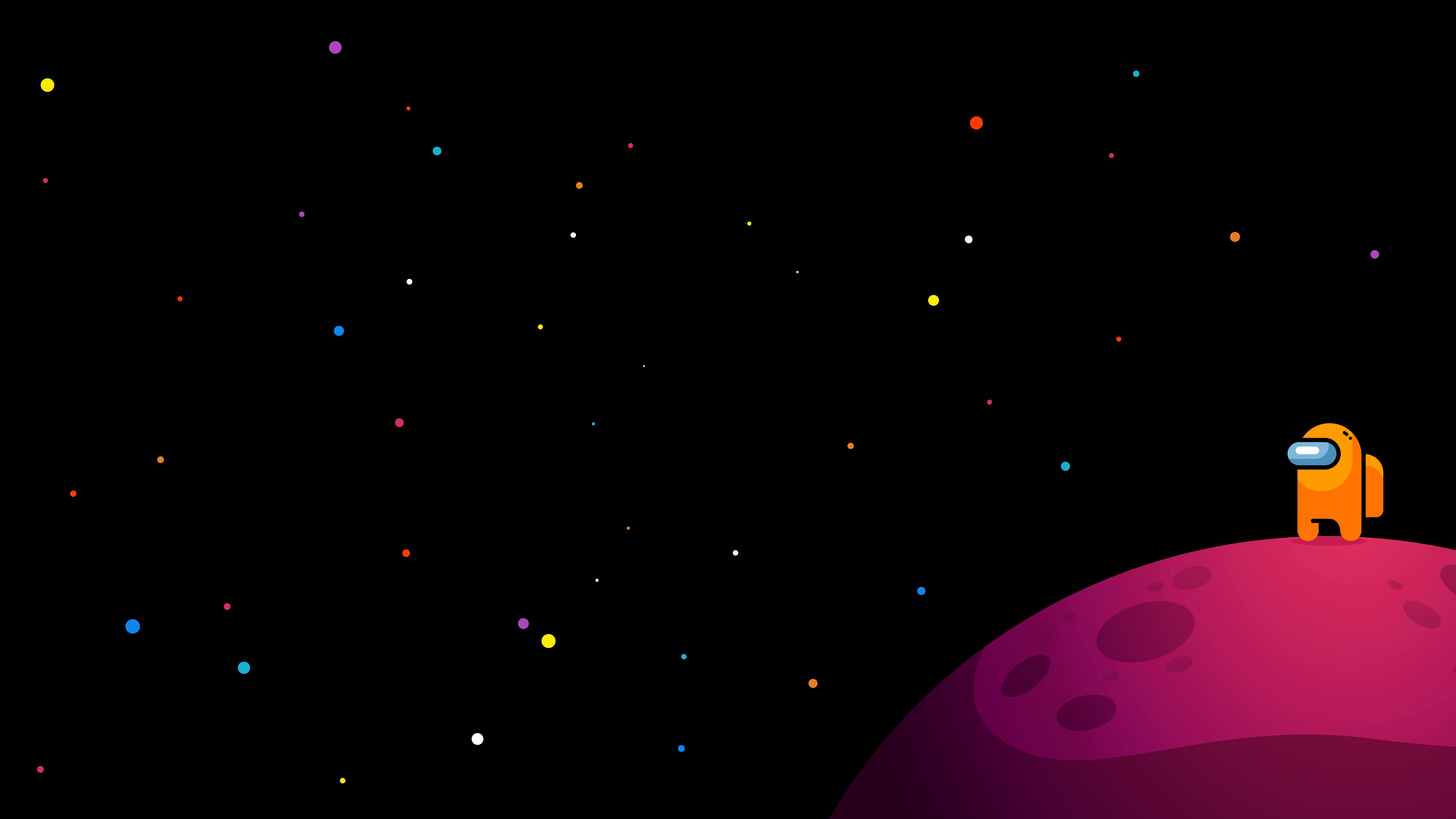 Among Us Space Background 4k 8k Wallpaper