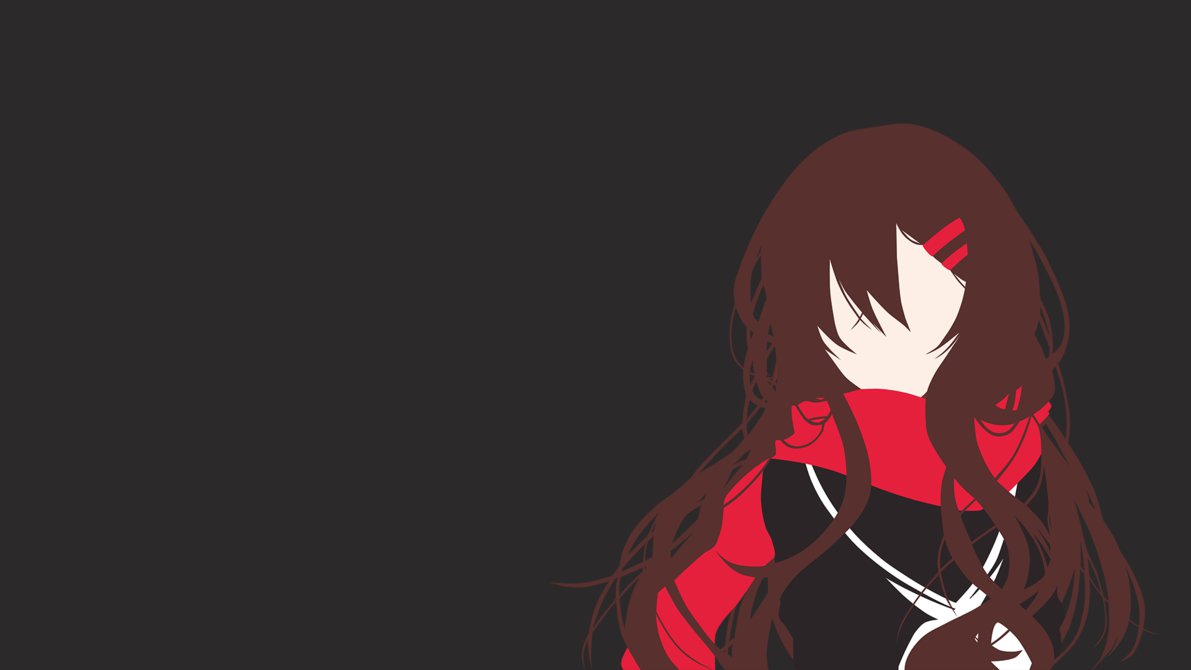 Ayano Minimalistic Wallpaper Kagerou Project By Co1onel On