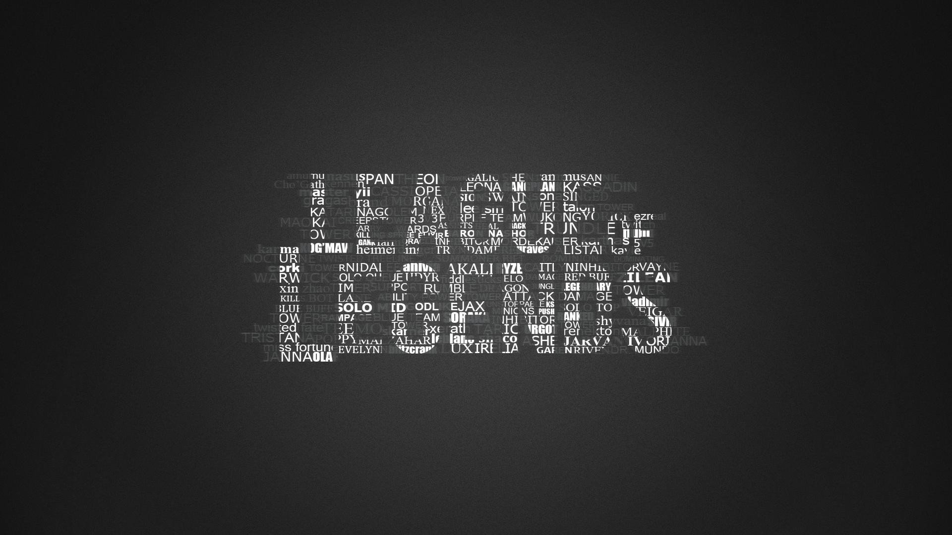 League Of Legends Logo In Typography HD Wallpaper FullHDwpp Full