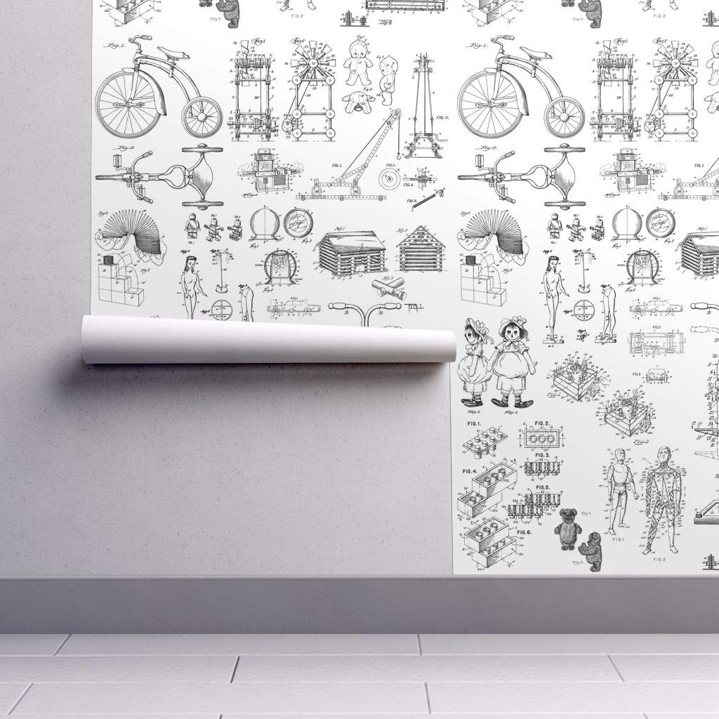 Teddy Bear Wallpaper Roll Patent Toy Doll Block Pogo Child By