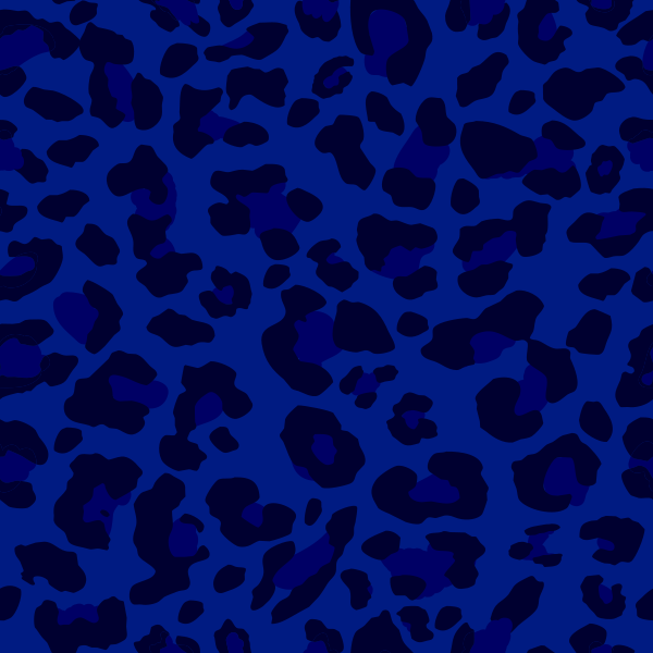 leopard print blue