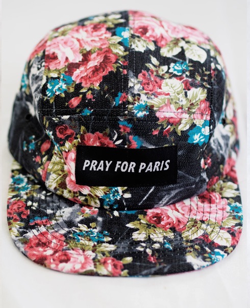 Image Of Pray For Paris Wallpaper Print Panel Hat