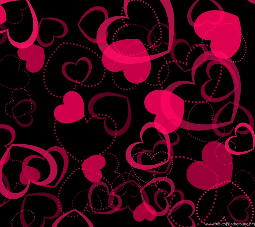 Pink Heart Wallpaper HD Base Desktop