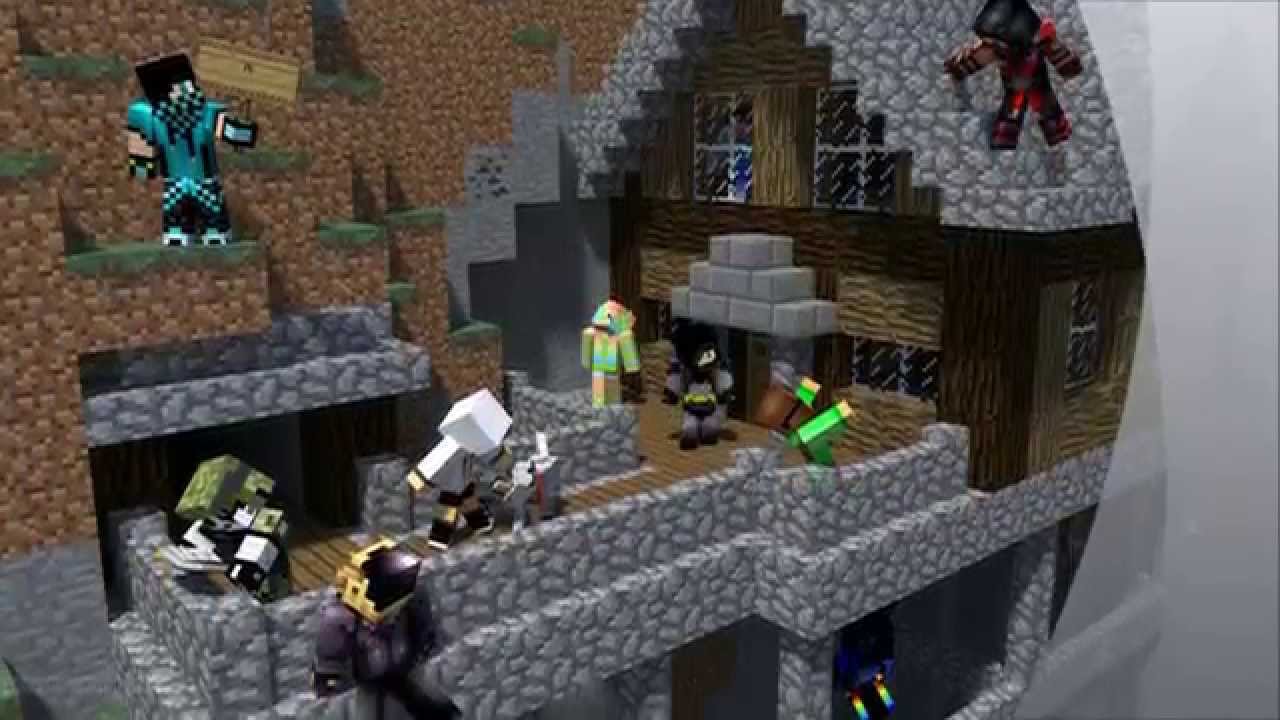 Minecraft, me and my friends (Novaskin.me/wallpaper) 