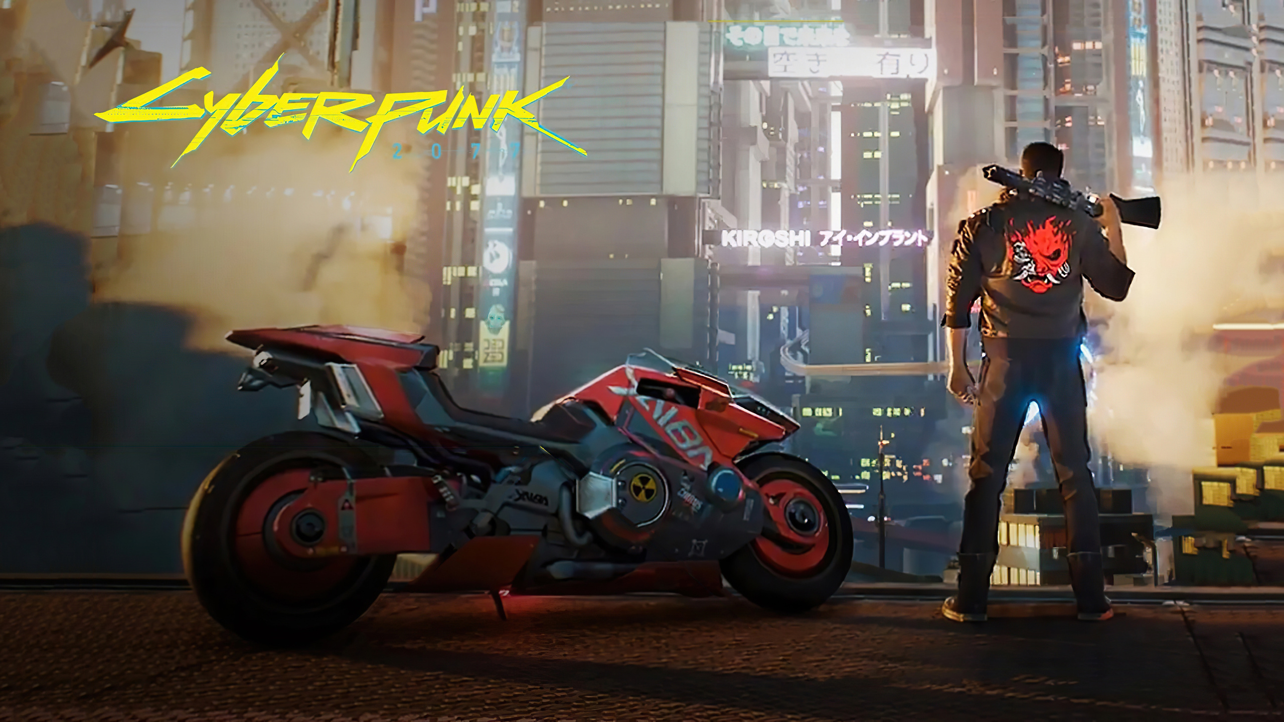 Cyberpunk Bike Game 1440p Resolution HD 4k Wallpaper Image Photos