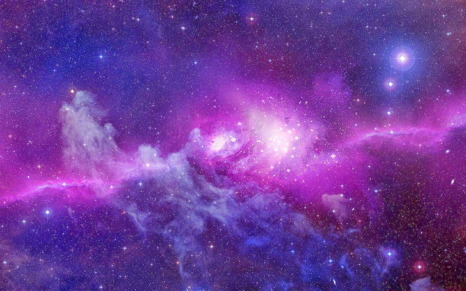 Purple Galaxy HD Wallpaper On