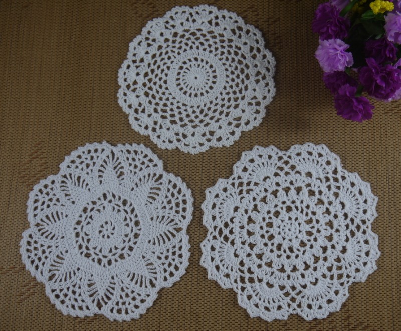 Handmade Crochet Doilies Patterns Design 20cm Wallpaper