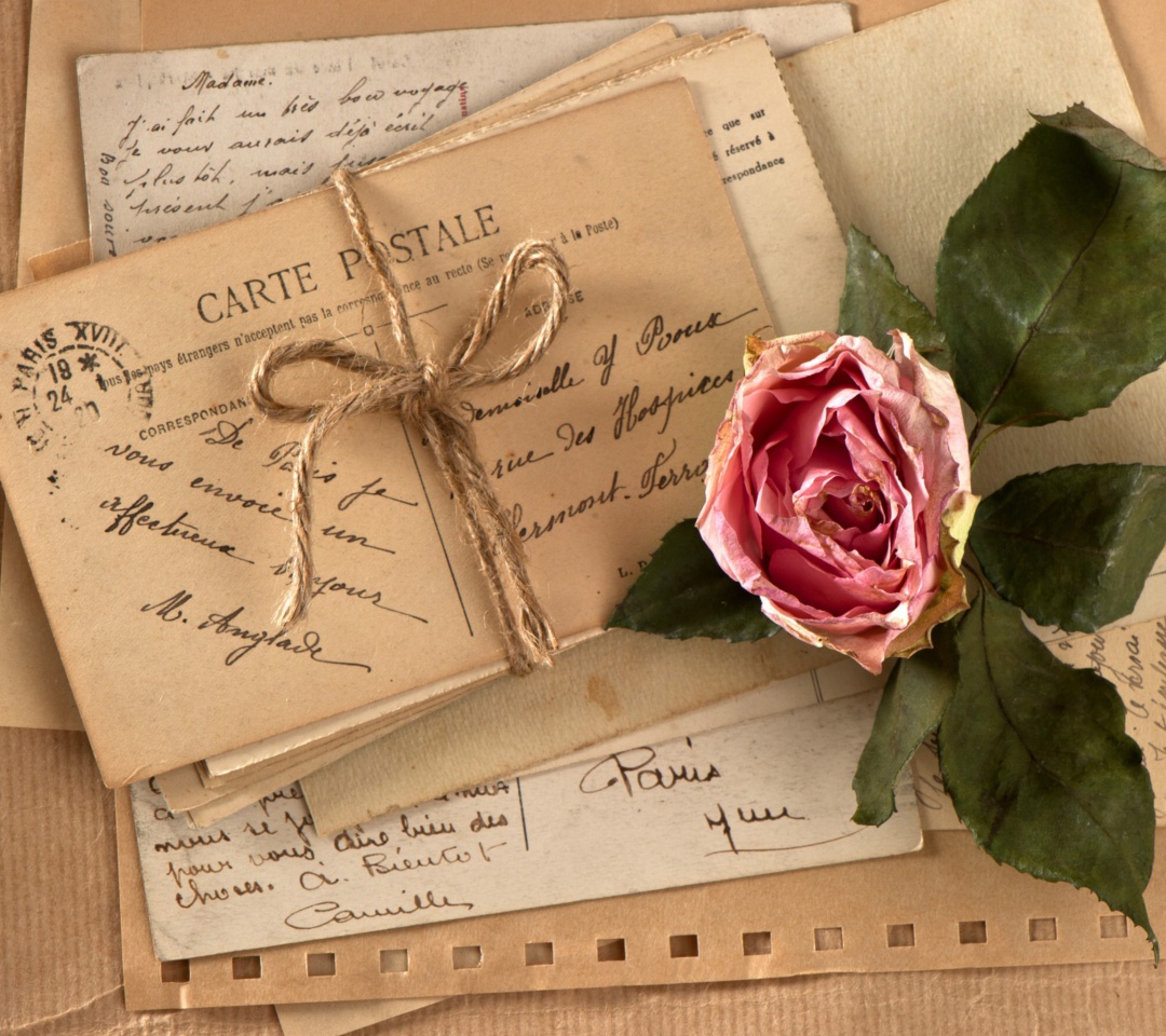 Vintage Love Letters 1080x960 android wallpaper 1080x960
