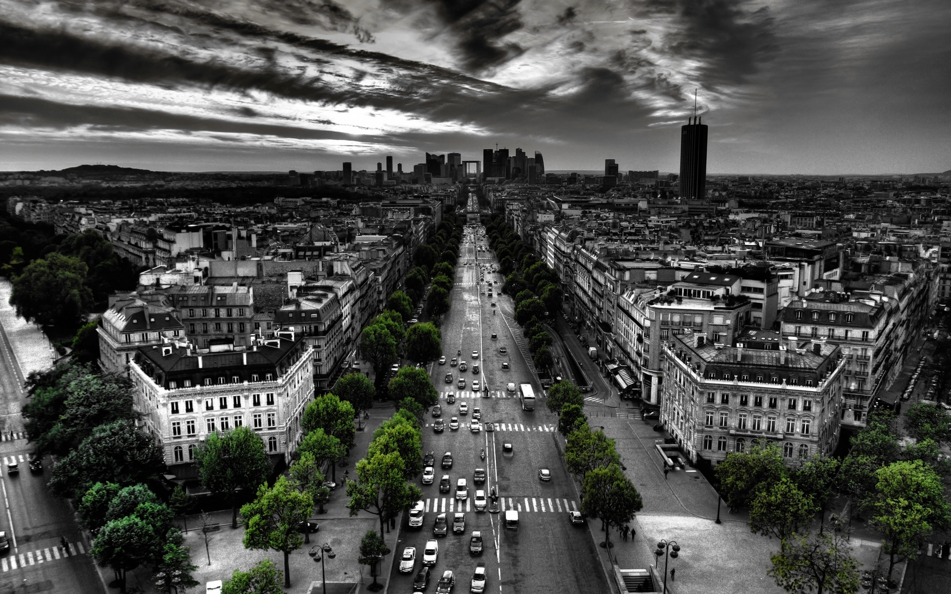 Black And White Aerial London Wallpaper
