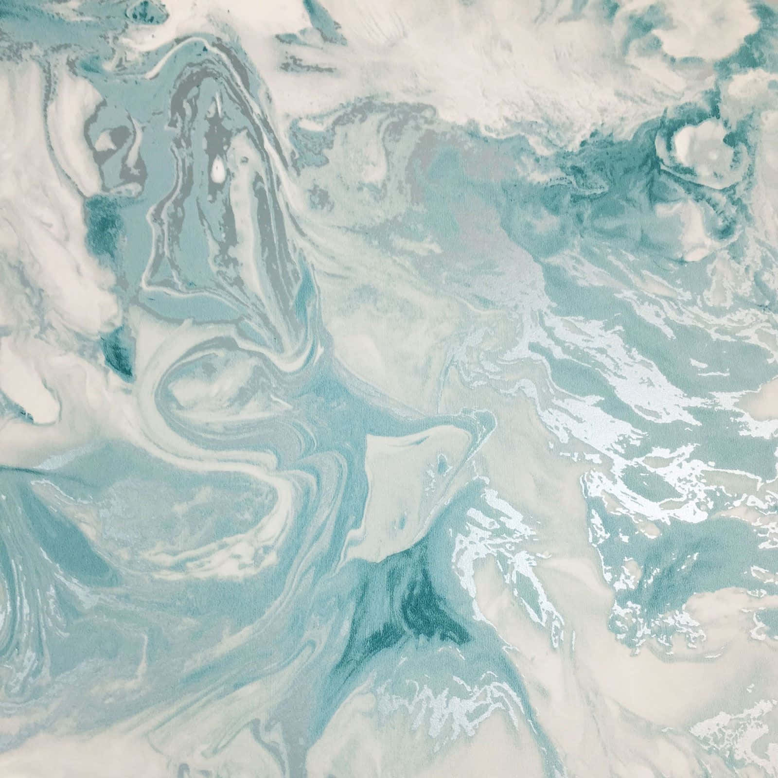 Enjoy The Luxe Beauty Of Teal Marble Wallpaper