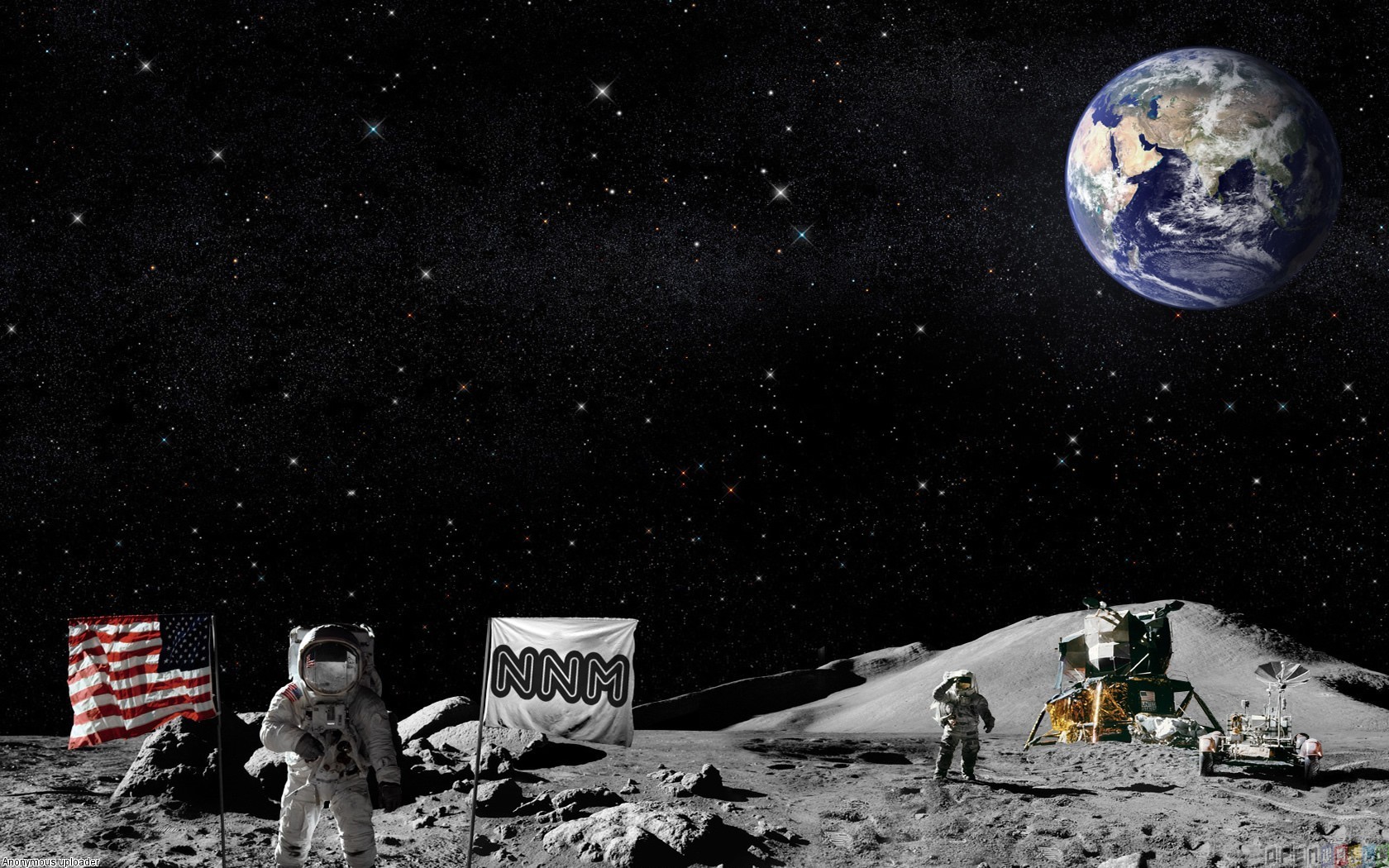 Astronaut Walking On the Moon