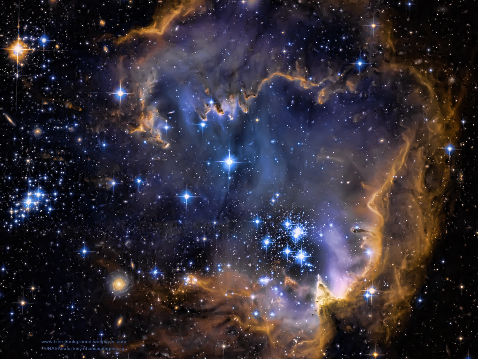 Galaxy Infant Stars Stars Background Wallpaper 1600x1200 pixels