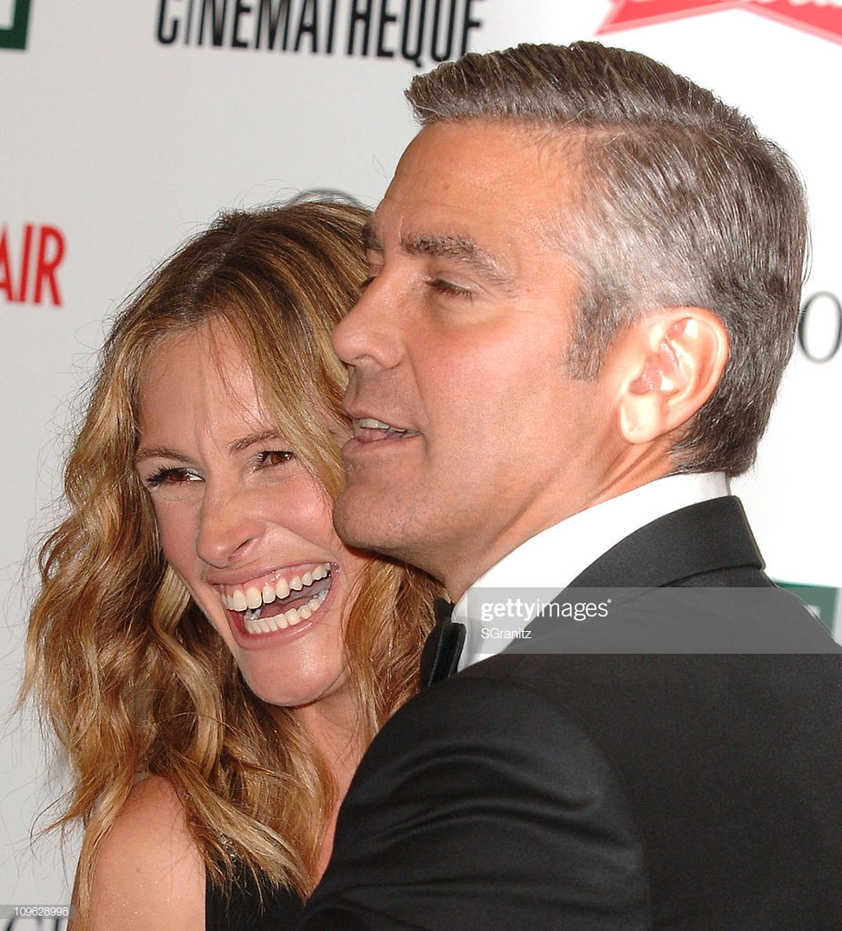 Julia Roberts And George Clooney During 21st Annual American