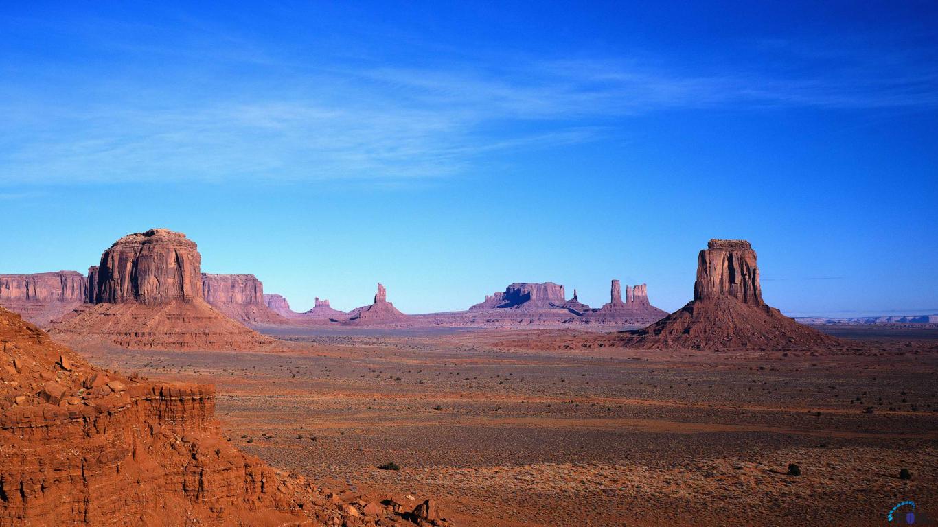 Wallpaper Monument Valley Panorama X Desktop