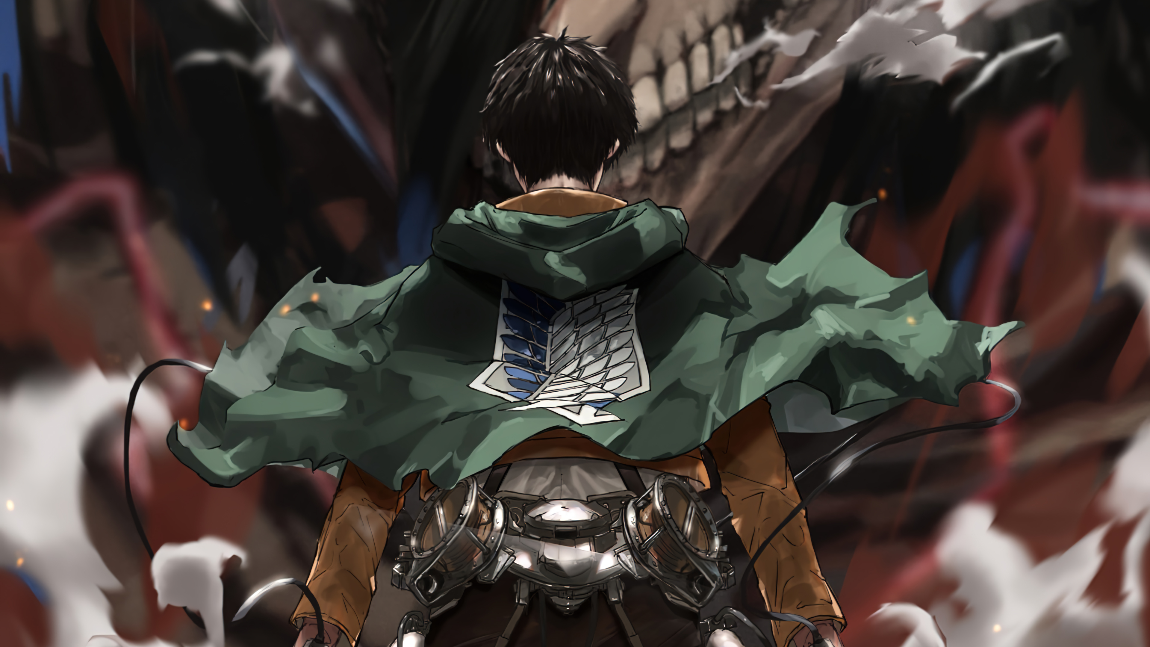 Eren Attack Titan 4k Wallpaper