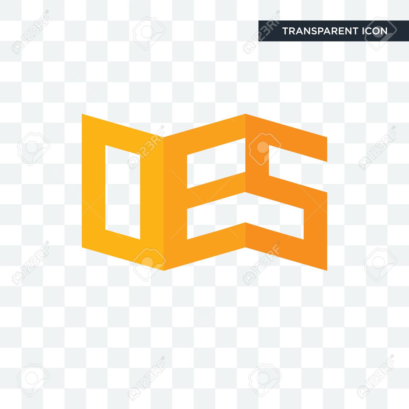 Oes Vector Icon Isolated On Transparent Background Logo