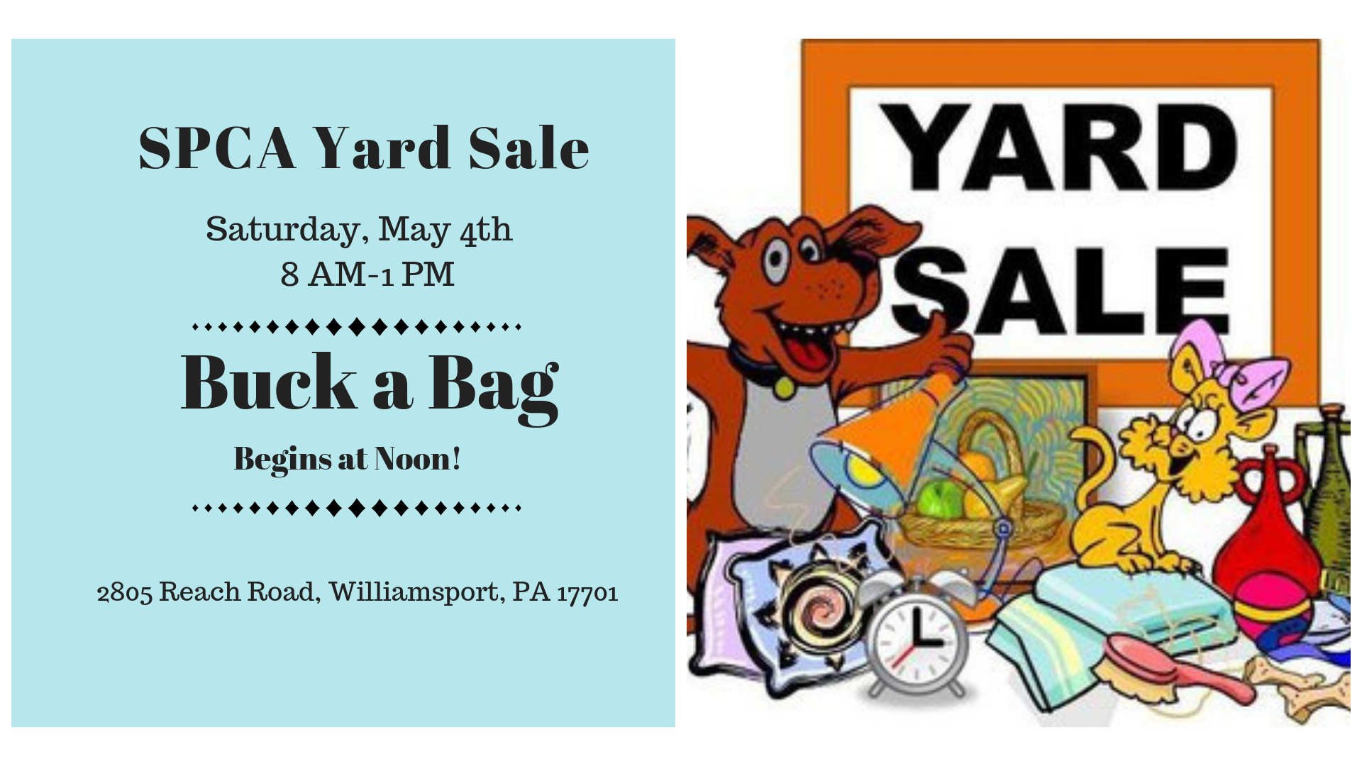 Yard Sale Collection Begins Lying County Spca