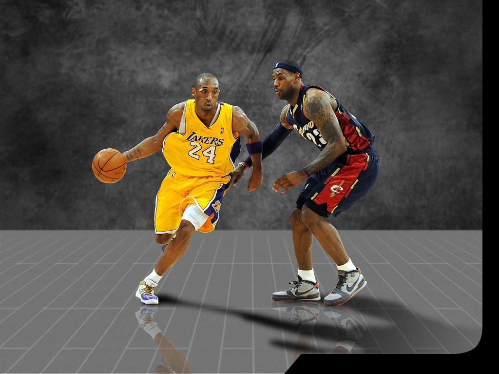 Kobe Vs Lebron Bryant James Desktop Wallpaper