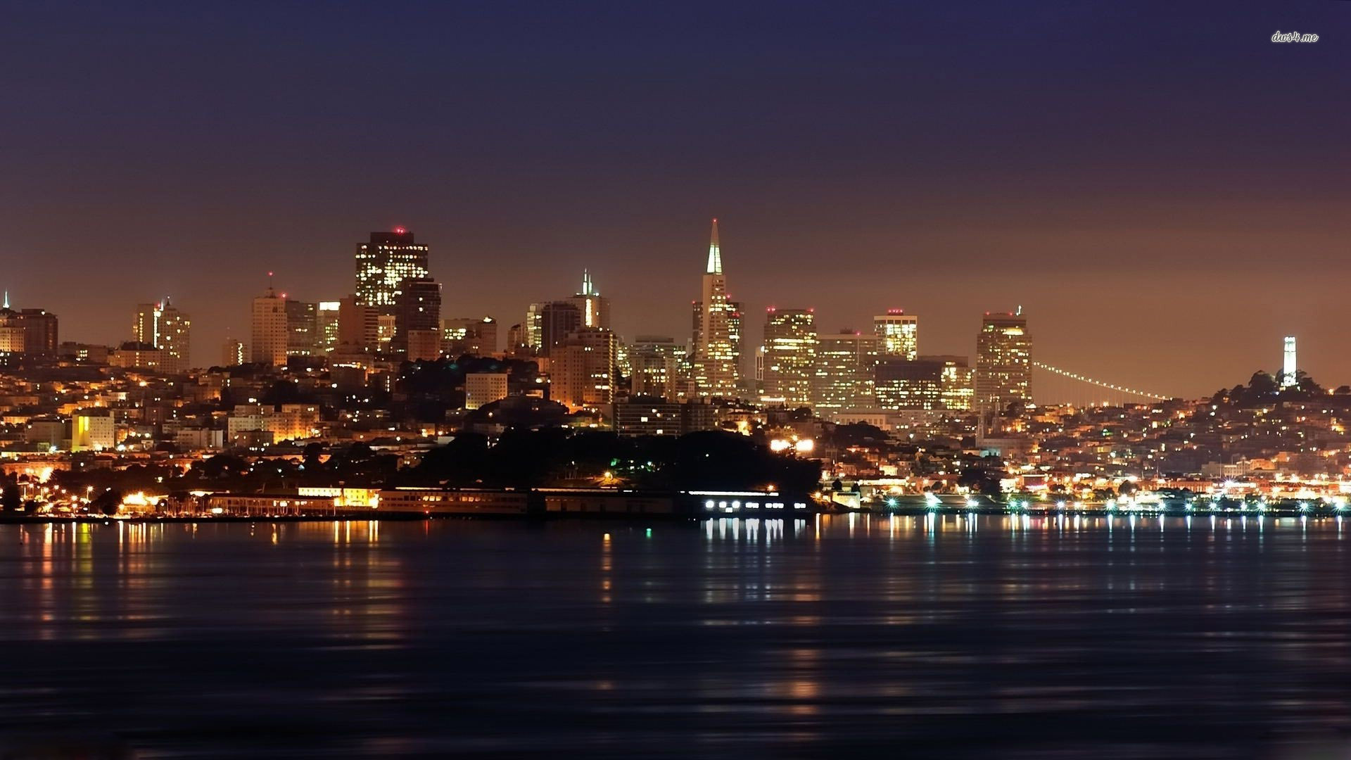 San Francisco skyline wallpaper 1280x800 San Francisco skyline