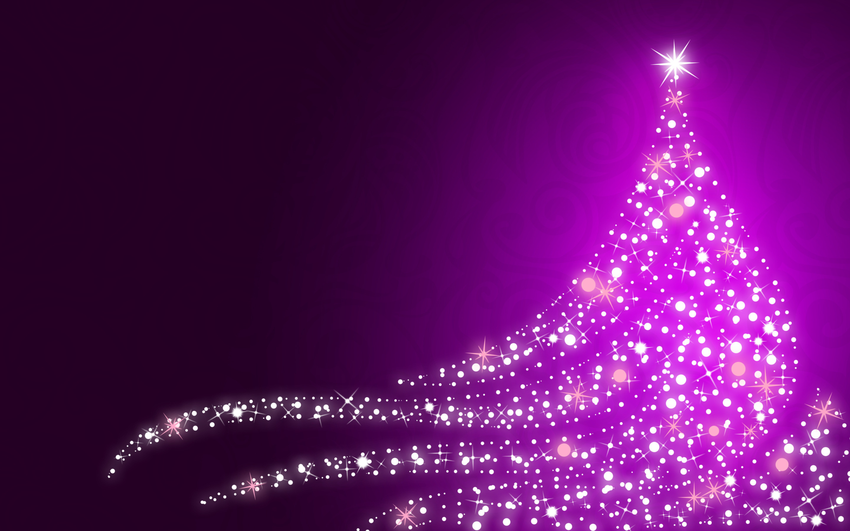 Sparkling Christmas Tree Wallpaper