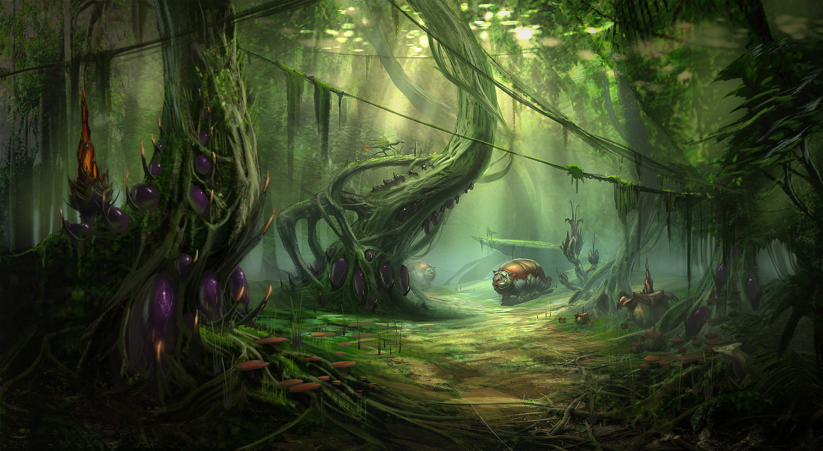 Inspiration Awesome Art Fantasy Landscape Forests Background