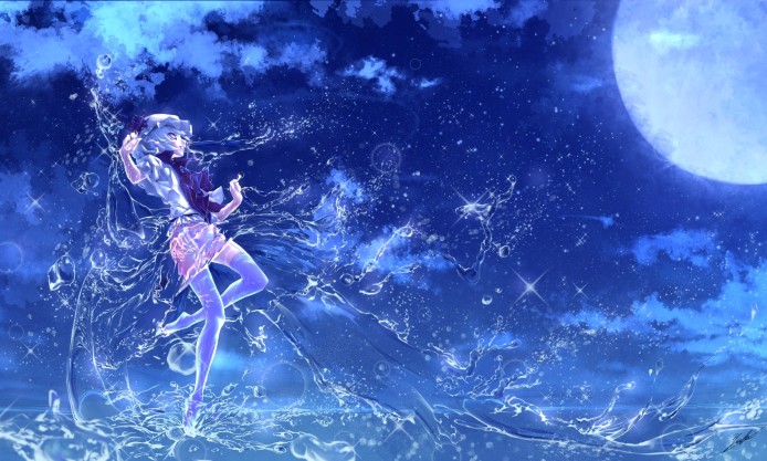 Anime Full Moon Wallpaper