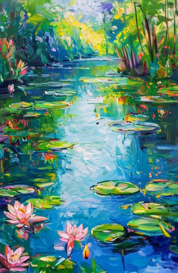 Monet Water Lilies Wallpaper