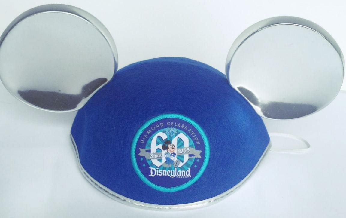 Disneyland 60th Anniversary Diamond Celebration Mickey Ear Hat