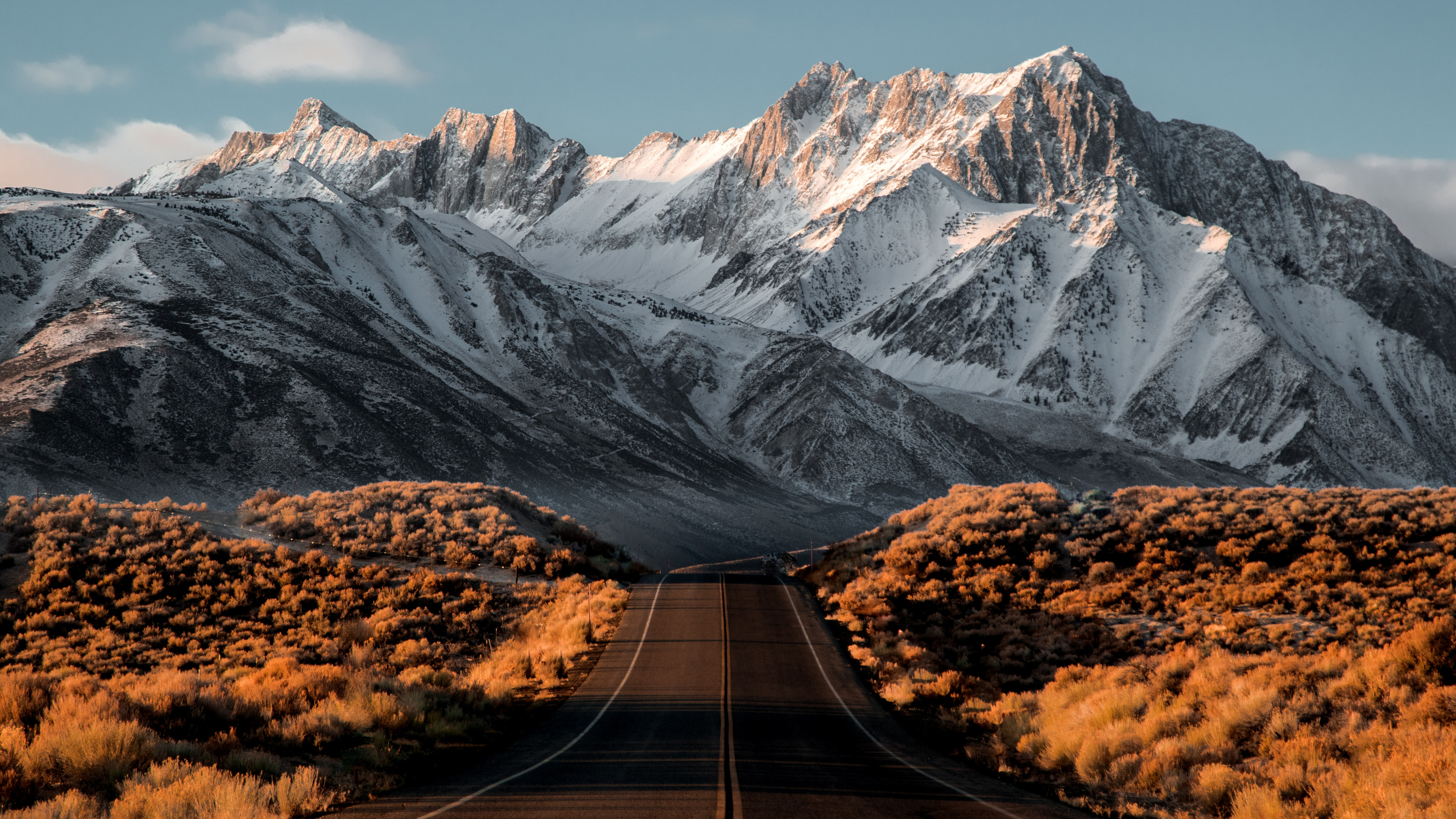 Beautiful Snowy Mountains Road 4k HD Wallpaper Image Photos And Picture