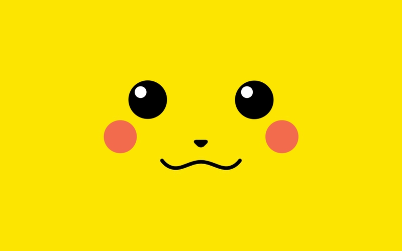  pikachu simple background Anime Pokemon HD Desktop Wallpaper