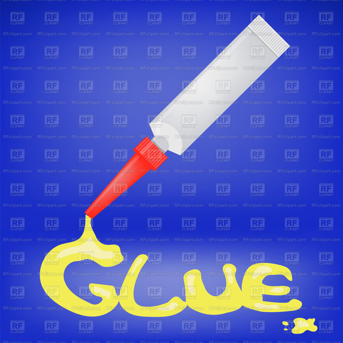 Metal Glue Tube Background Vector Stock Image Of Objects