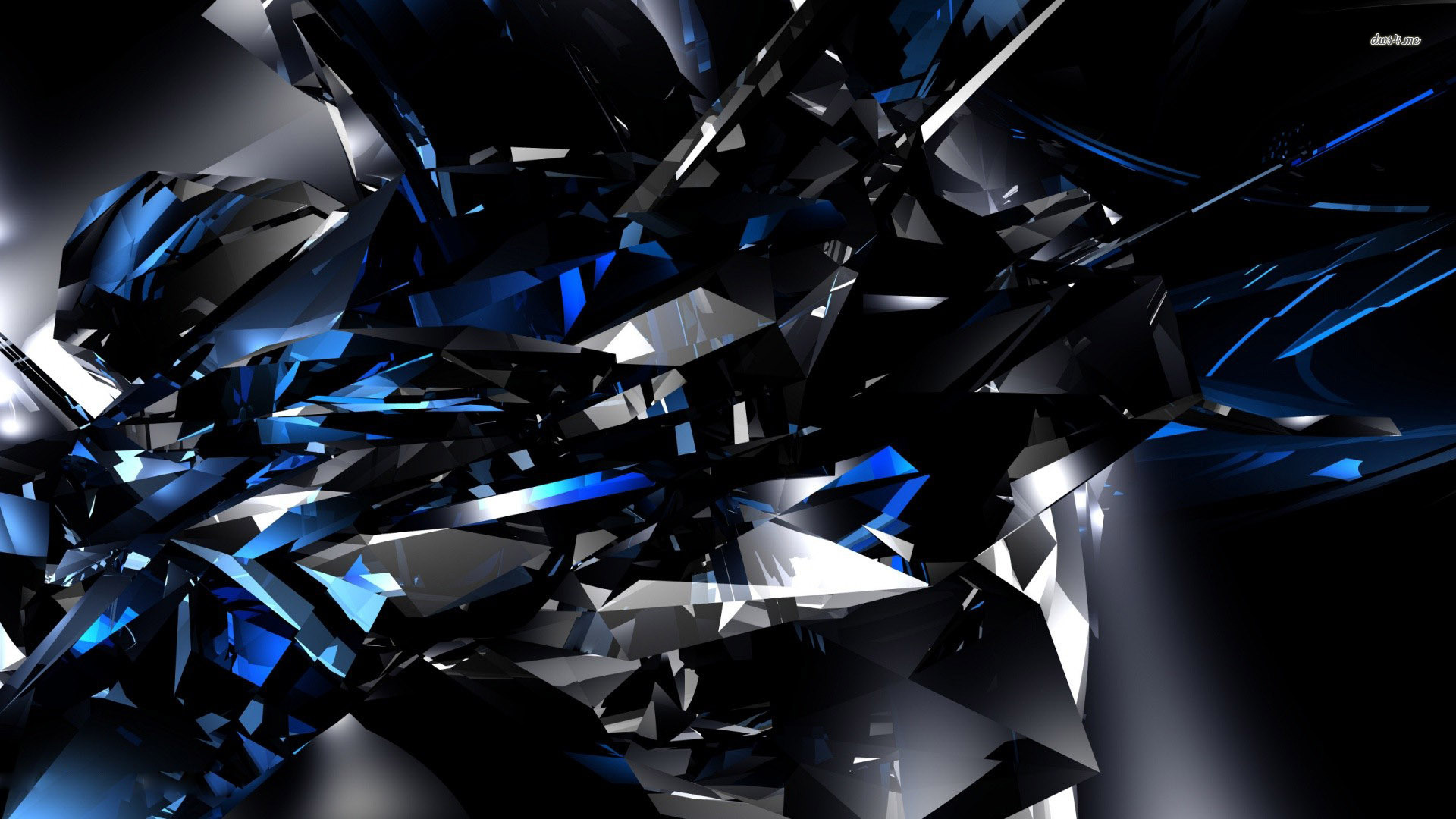 Black and blue crystals wallpaper   773756