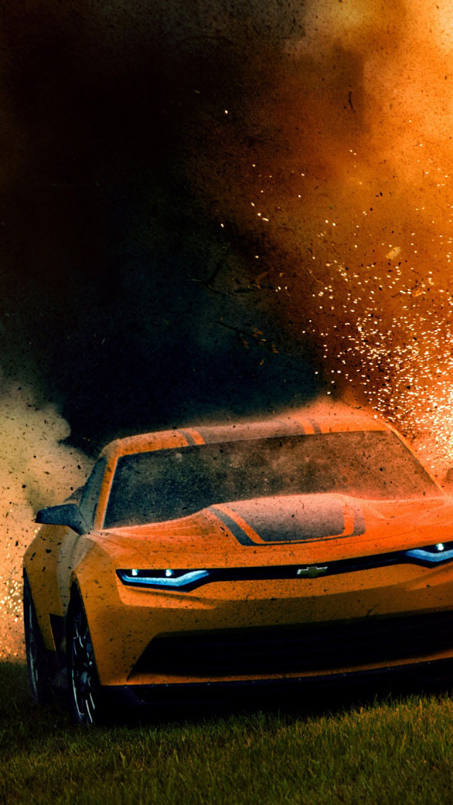 Camaro In Transformers iPhone Plus And Wallpaper