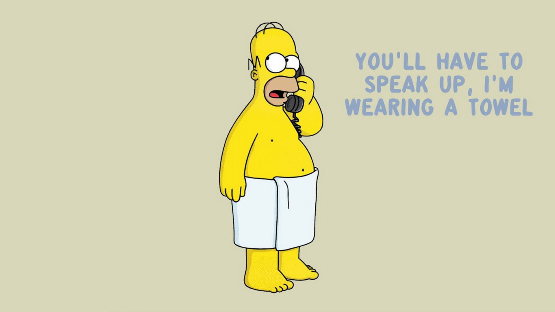 Funny Homer Simpson Towels The Simpsons Wallpaper
