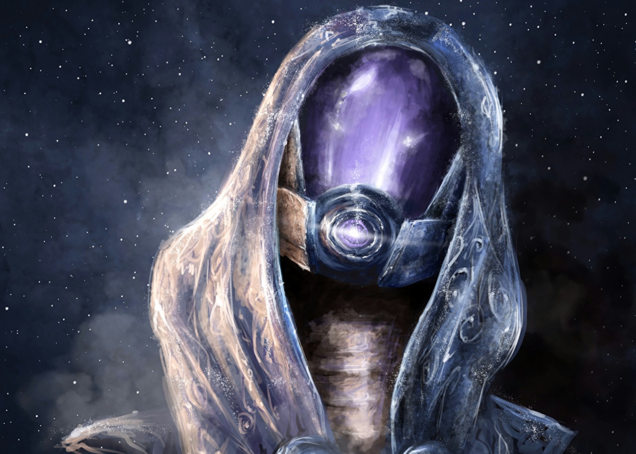 Image Tali Zorah Mass Effect Helmet Vdeo Game
