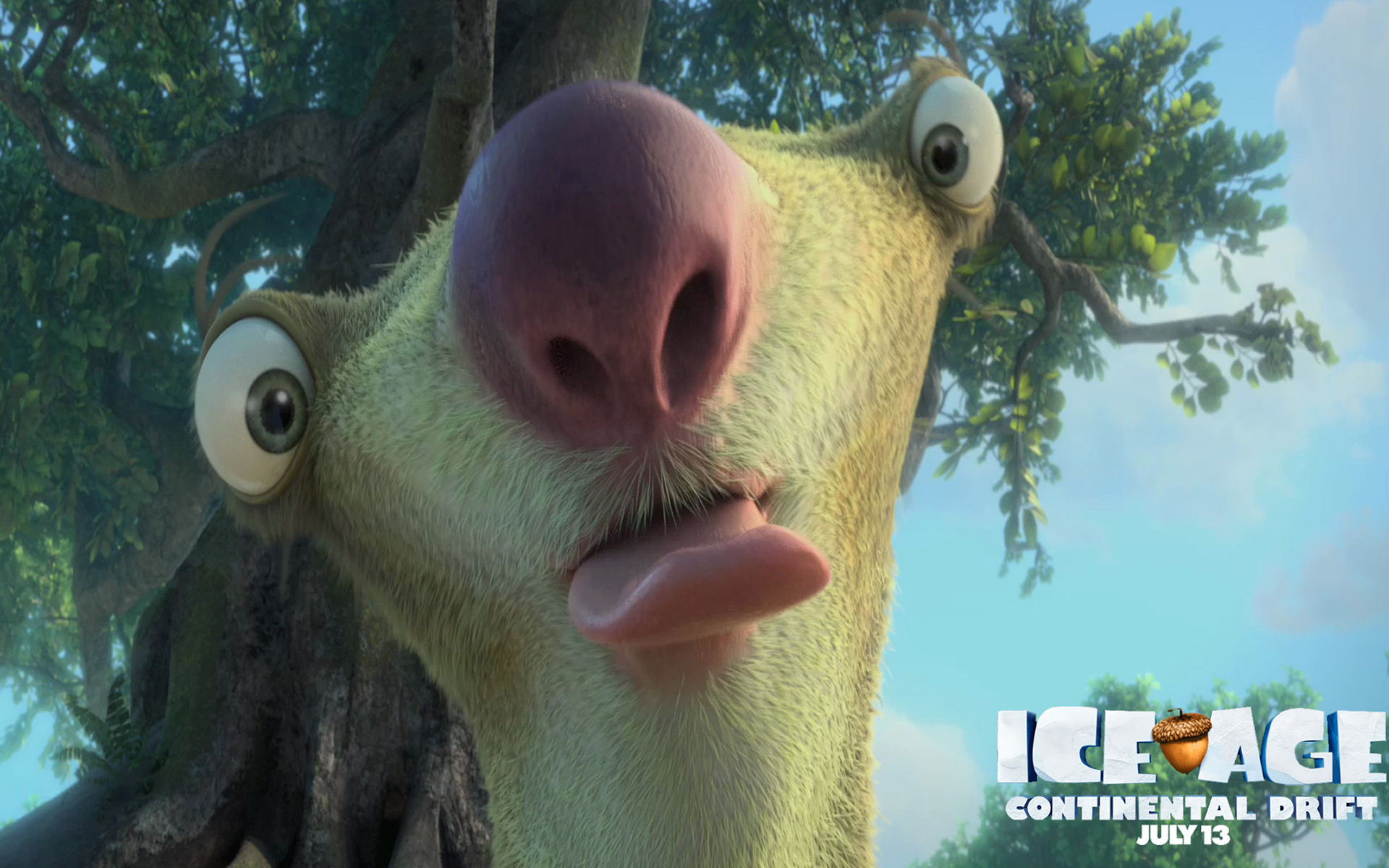 Cartoons Wallpaper Ice Age Sid Loll Out