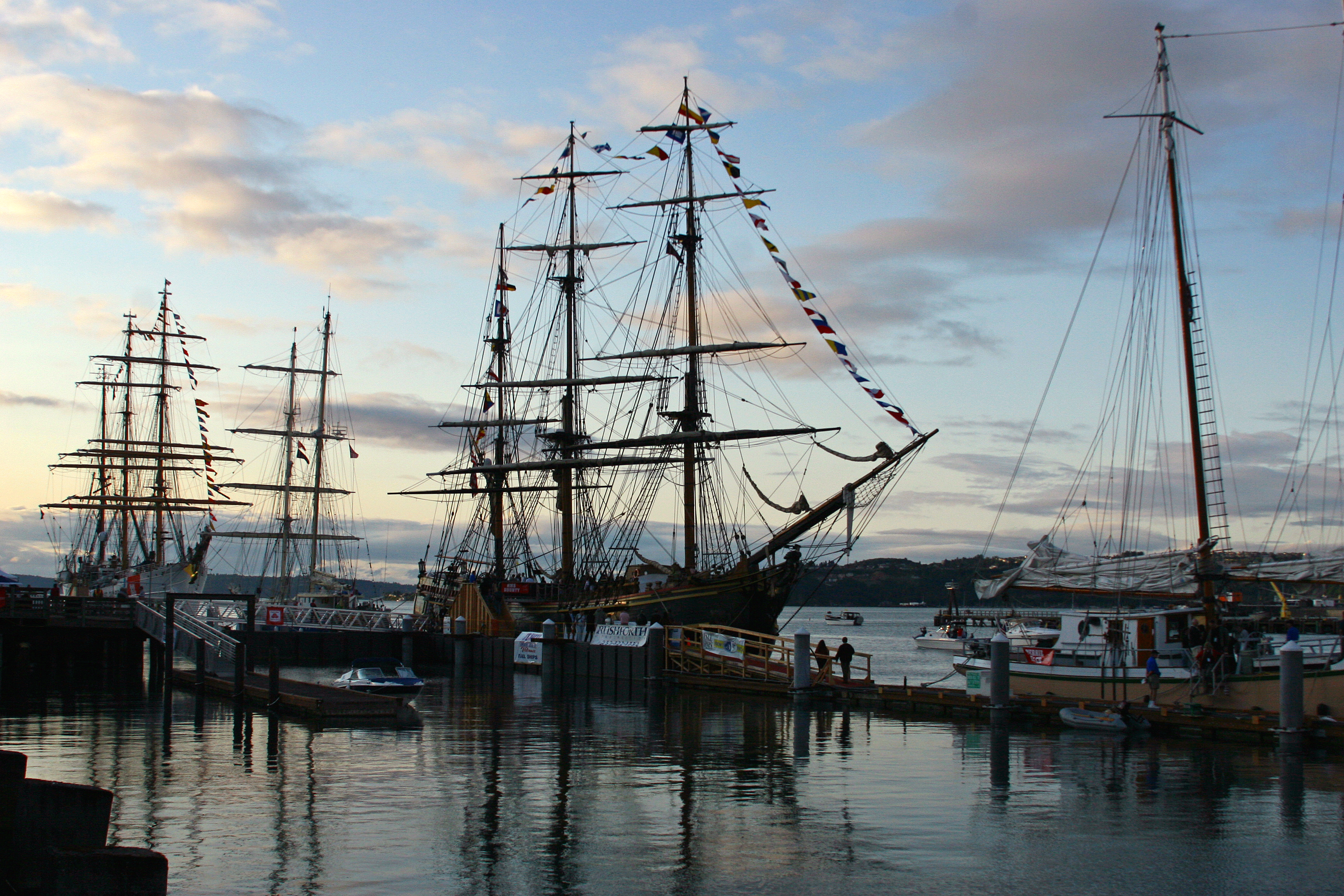 Evening With The Tall Ships High Resolution HD Wallpaper